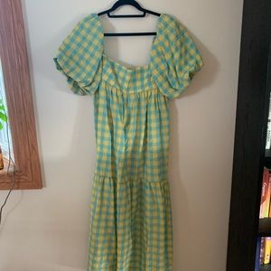 Zara Plaid Print Dress